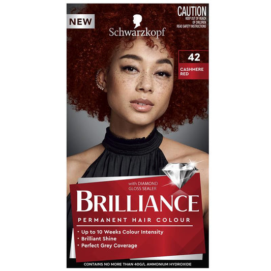 Schwarzkopf Brilliance 42 Cashmere Red - Vibrant Hair Color Solution – view 2