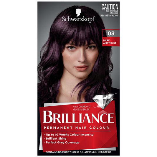 Schwarzkopf Brilliance 03 Dark Amethyst Hair Color - Permanent Fashion Shade – view 2