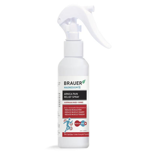 Brauer Magnesium+ Arnica Pain Relief Spray 100ml - Natural Muscle Relief