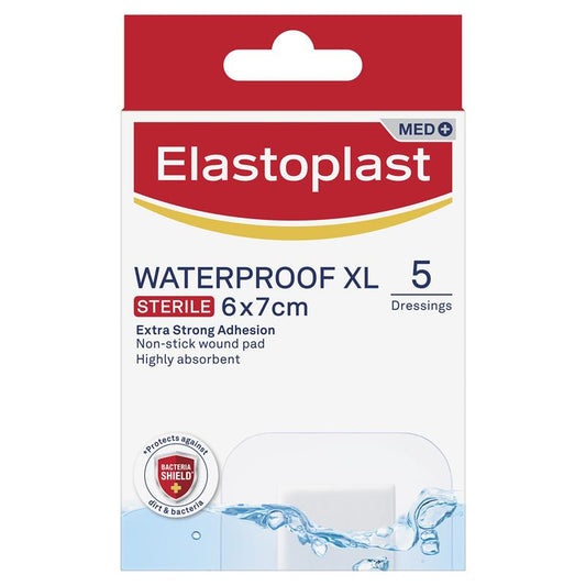 Elastoplast Waterproof Dressing XL 6x7cm - 5 Pack for Larger Wounds – view 2