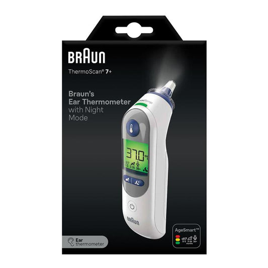 Braun Thermoscan 7+ Ear Thermometer - Accurate Temperature Measurement – view 2 - Auzzistore