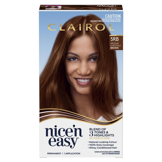 Clairol Nice N Easy 5RB Medium Chestnut Brown Permanent Hair Colour - 173g – view 2