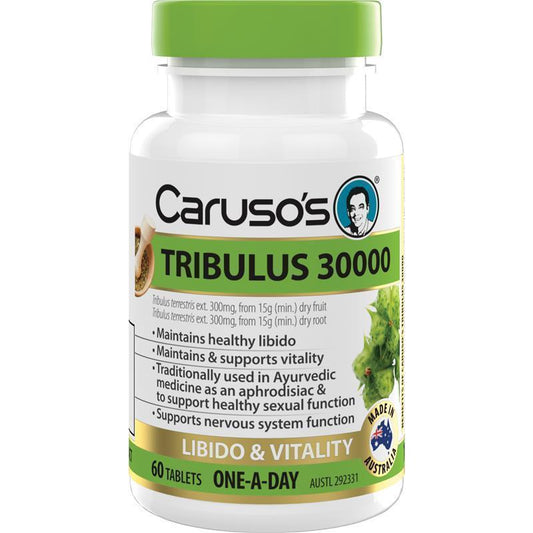 Caruso's One a Day Tribulus 30000mg 60 Tablets - Natural Libido Enhancer - Auzzi Store
