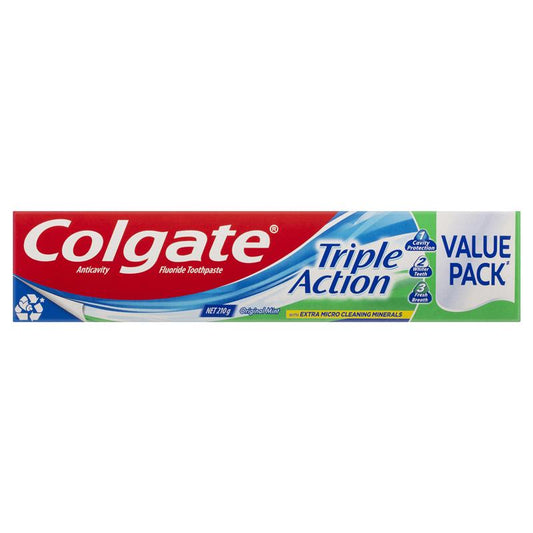 Colgate Toothpaste Triple Action 210g - Whiter Teeth & Fresh Breath – view 2