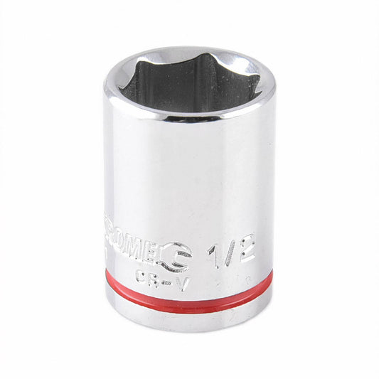 Kincrome 1/2" 1/4" Square Drive Socket - 12mm Chrome Vanadium - Rust Resistant