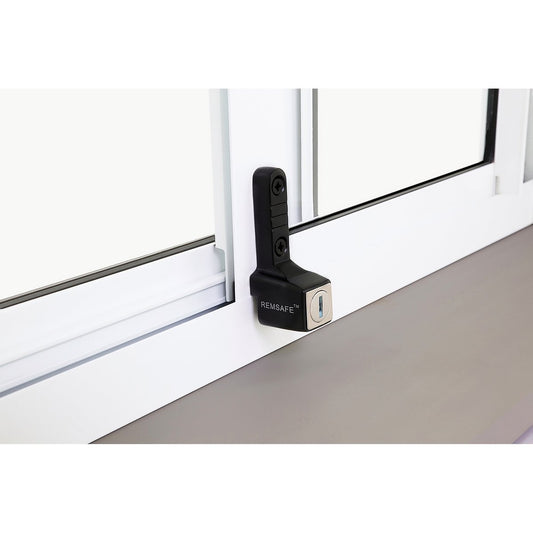 Remsafe Lylock Window Restrictor - 21mm - Black Powdercoat - Child Safety – view 2