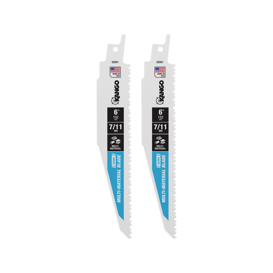 Kango Reciprocating Saw Blades - 2 Pack 6 Inch 7-11 TPI - Multi-Material Cutting – view 2