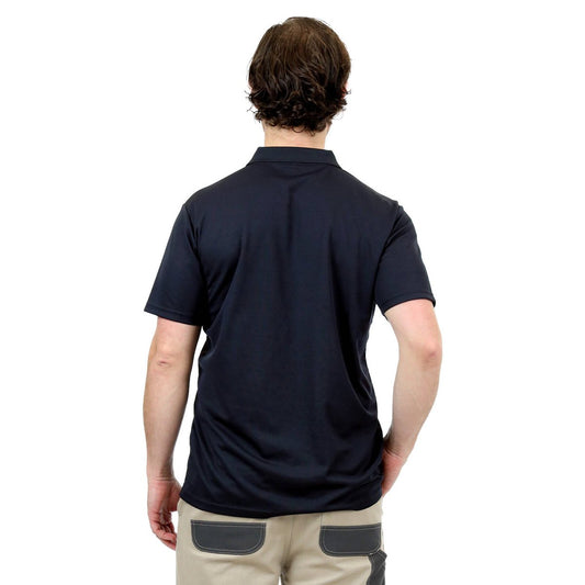 Craftright Black Short Sleeve Polo Shirt - Medium - Lightweight & Breathable – view 2