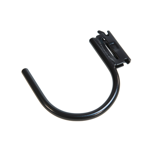 Grunt E Track Fitting U Hook - Black - 180kg Capacity - 140mm x 13mm x 167mm – view 2 - Auzzistore