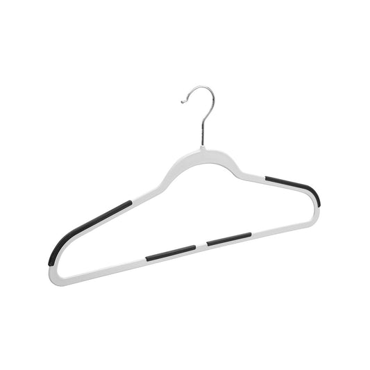 Practa White Anti Slip Plastic Hangers 10 Pack - 60mm x 240mm x 450mm - Durable – view 2