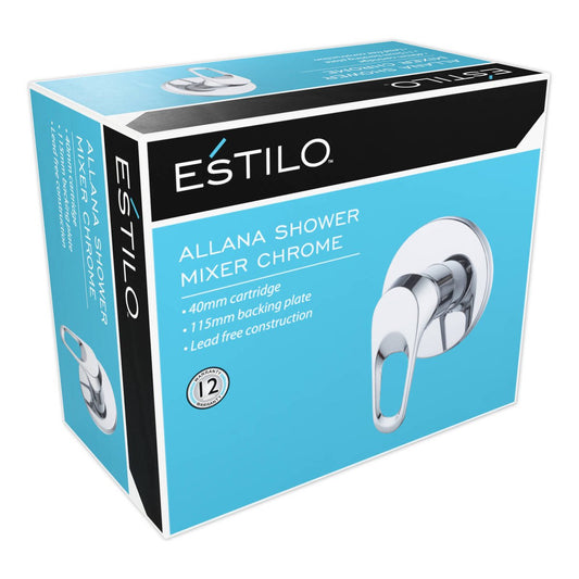 Estilo Chrome Allana Lever Shower Mixer - 40mm - Lead-Free - Easy Install – view 2