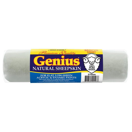 Uni Pro Genius Sheepskin Roller Cover 270mm 10mm Nap Superior Paint Pick Up - Auzzistore