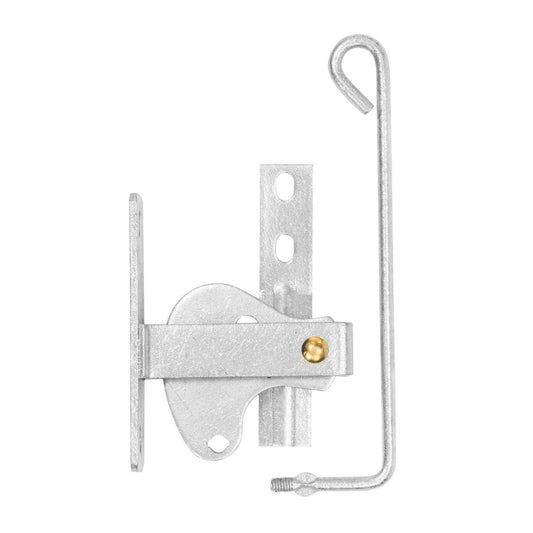 Pinnacle D Pattern Gate Latch - Galvanised Steel - Secure Outdoor Use - Auzzistore