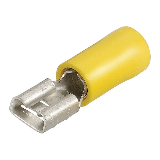 Narva Female Blade Terminal 6.3x0.8mm Flared Vinyl Insulated 12 Pack