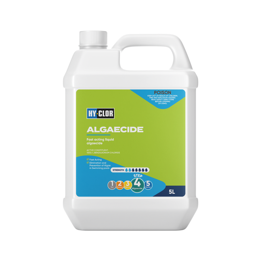 Hy-Clor 5L Algaecide - Control Algae - Liquid - Fast Acting - Metal Free - Auzzistore