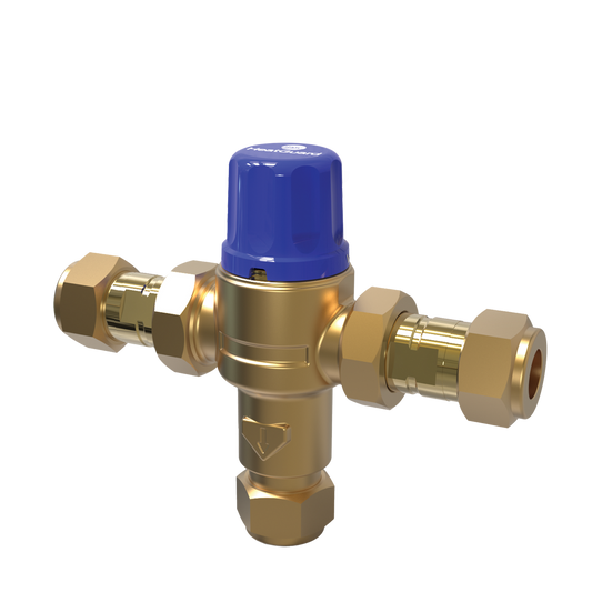 Rwc 20mm Heatguard Tempering Valve - Brass - Temperature Regulation - Auzzistore