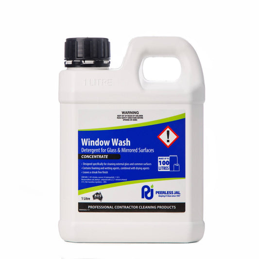 Peerless JAL Window Wash 1L Concentrated Glass Cleaner - Liquid - Streak Free