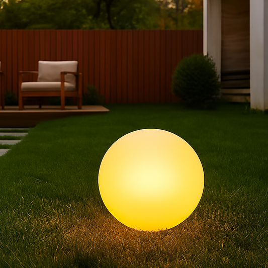 Click Solar Ball Light - 20cm - Outdoor - Automatic - Warm White & RGB – view 2 - Auzzistore
