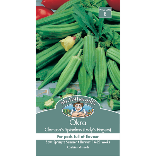Mr Fothergill S Lady S Finger Okra Seeds - 75mm Green - Versatile Flavor - Auzzistore