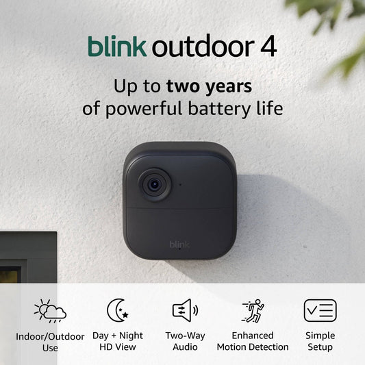 Blink Outdoor 4 Wireless Security Camera System - 3 Pack - 1080p HD - Black – view 2 - Auzzistore