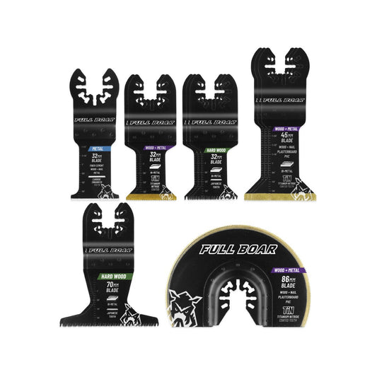 Full Boar Multi Tool Blade Set 12 Pack - Bi-Metal - 250mm x 280mm – view 2 - Auzzistore