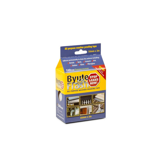 Cagroup Byute Flash Tape - 50mm x 3m - Aluminium Foil - Weatherproof - Auzzistore