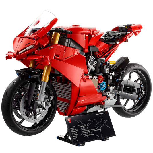 LEGO Technic Ducati Panigale V4 S Motorcycle Model Building Set 42202 – view 2 - Auzzistore