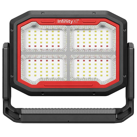 Infinity X1 Dual Powered Solar Work Light 3000 Lumen with Adjustable Kelvin Settings, Dual Charging, Magnet Handle, and Foldable Hook - Auzzistore