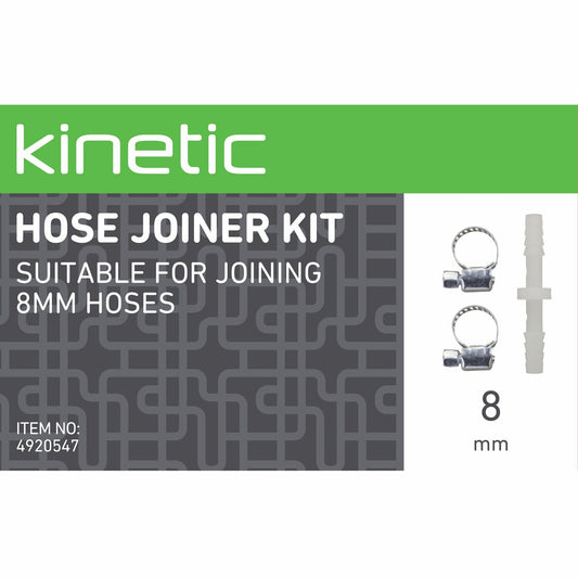 Kinetic 8mm Hose Joiner Kit - 8mm - Polypropylene Carbon Steel - Durable – view 2 - Auzzistore