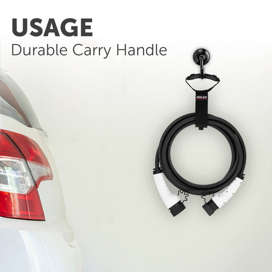 Arlec EV Charger Cable Strap - 10m Length - Black - Weather-Resistant – view 2 - Auzzistore