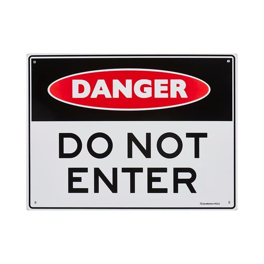 Sandleford Do Not Enter Sign - 300 x 225mm - Polypropylene - UV Resistant - Auzzistore