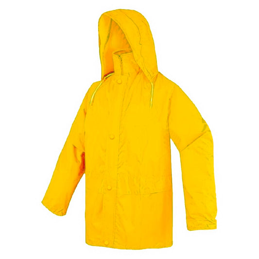 Gripwell XL Wet Weather Raincoat with Hood - Yellow - PVC - 3/4 Length – view 2