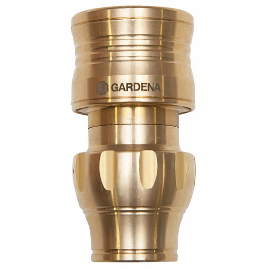 Gardena 13mm Brass Water Stop Hose Connector - Solid Brass - Durable – view 2 - Auzzistore