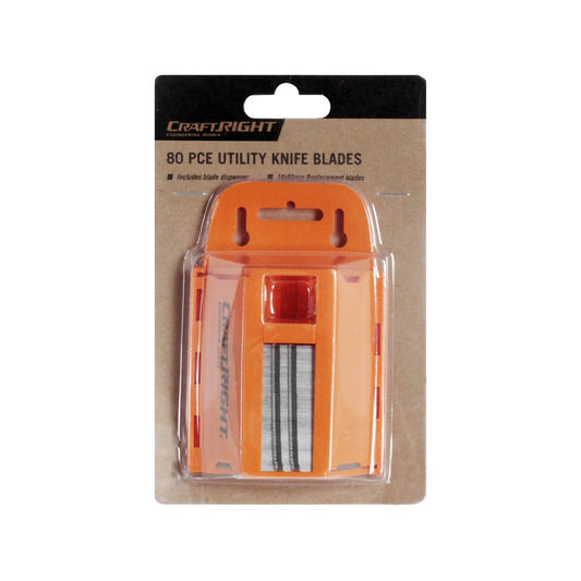 Craftright Knife Blade Set - 80 Pack - Carbon Steel - Wall Mountable – view 2 - Auzzistore