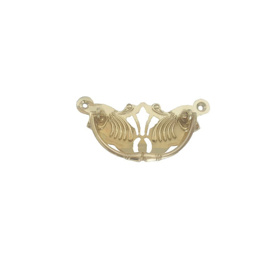 Delf Drawer Plate Handle - 87mm x 43mm - Solid Brass - Restoration Style
