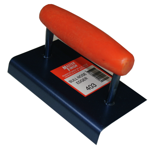 Masterfinish Bullnose Edger - Steel Blade - 80mm x 90mm - Smooths Concrete - Auzzistore
