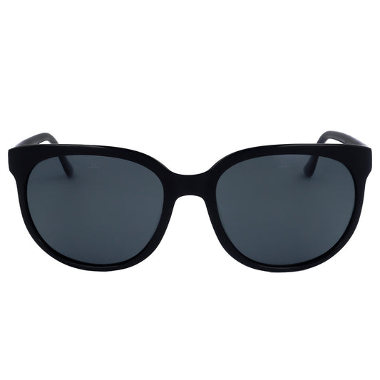 Vuarnet Men's Polarised Sunglasses, Grey Lens, Round Frame, 49 mm, Black – view 2