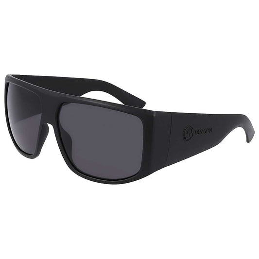Dragon Men's Sunglasses FIN, Polarised Smoke Grey Lenses, 62 mm, Matte Black Frame
