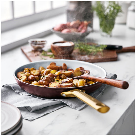 GreenPan Ceramic Non-Stick Frypan Set 20cm & 28cm, Choc Truffle, CC005387-001 – view 2 - Auzzistore