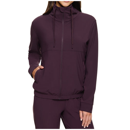 Kirkland Signature Ladies Active Zip Jacket Prune, 4-Way Stretch, Moisture-Wicking – view 2