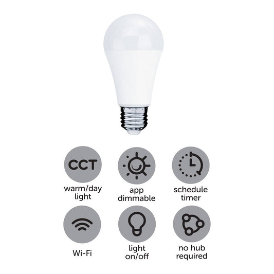 Arlec E27 LED Globe 1050lm 12W - Smart Colour Mode - Grid Connect – view 2