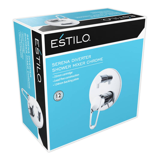 Estilo 35mm Chrome Diverter Shower Mixer - Lead-Free - Durable - Modern Design – view 2