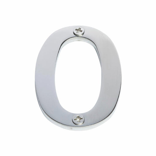 Sandleford Stainless Steel House Number 0 - 60mm - Brushed Finish