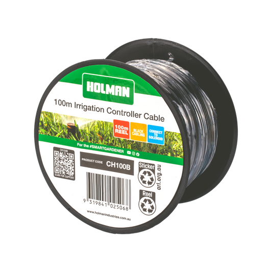 Holman 100m Black Wire Irrigation Cable - 100m - Black Wire - Durable - Auzzistore