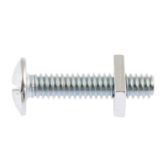 Zenith Mushroom Head Bolt - 1/4"x30mm - 25 Pack - Zinc Plated - Internal Use – view 2 - Auzzistore
