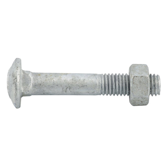 Zenith Hot Dip Galvanised Cup Head Bolts Nuts 60mm 25 Pack Durable – view 2