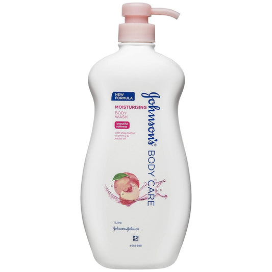 Johnson's Body Wash 3 x 1L - Moisturising with Shea Butter, Vitamin E & Jojoba Oil