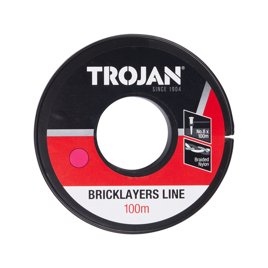 Trojan 100m Pink Brickline - 8-Strand Braided Nylon - High Visibility – view 2 - Auzzistore