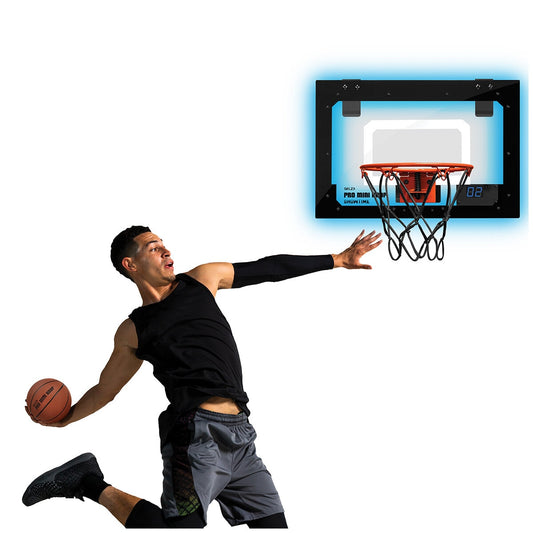 SKLZ Pro Mini Hoop Basketball Set with LED Lights, 460mm Backboard, Includes Pump – view 2