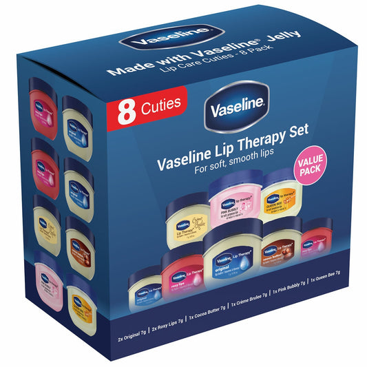 Vaseline Lip Therapy Set 8 x 7g - Moisturising Lip Balms in Assorted Flavours – view 2 - Auzzistore